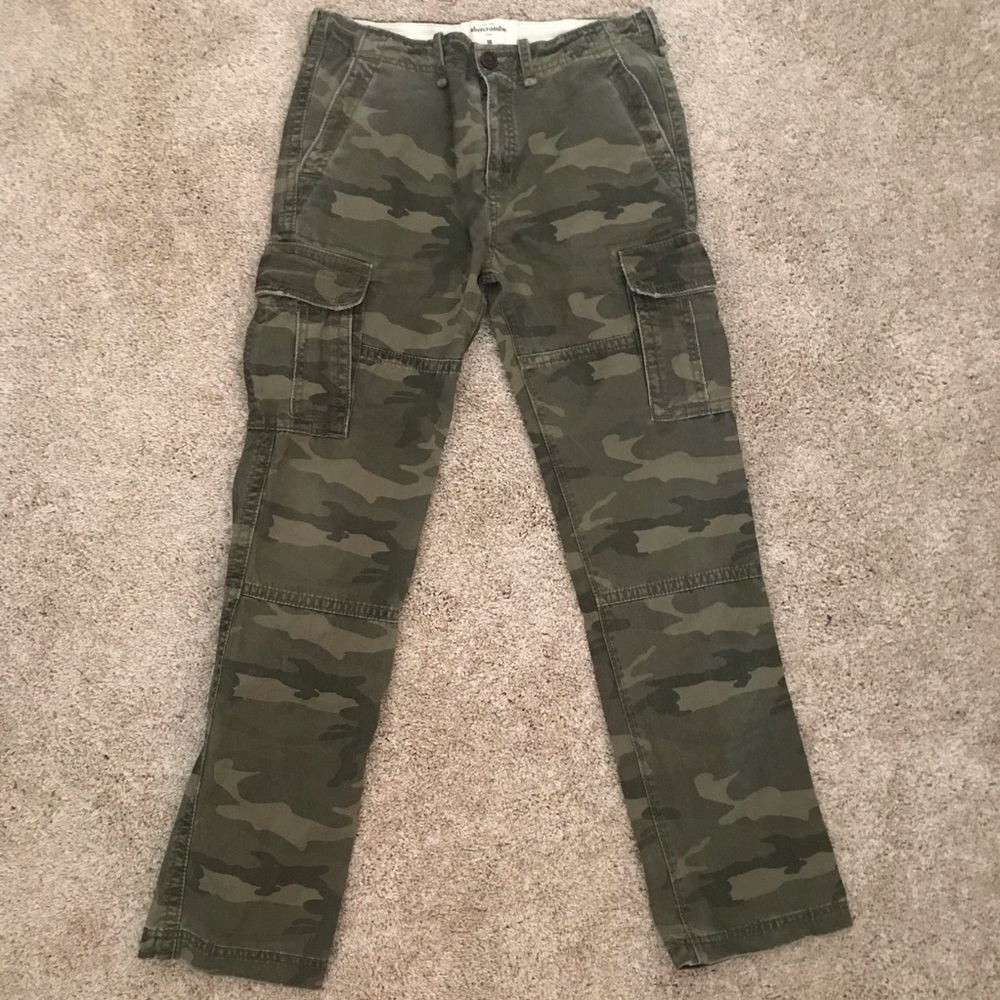 abercrombie camo jeans